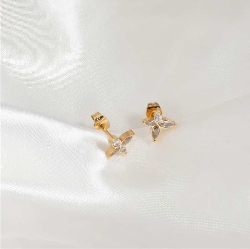 Pave Butterfly Studs