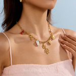 Coral Charm Necklace