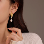 Diamond Shell Earrings