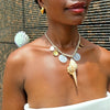 Conch Shell Rope Necklace