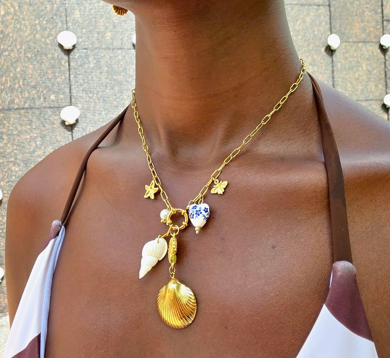 Ceramic Shell Necklace