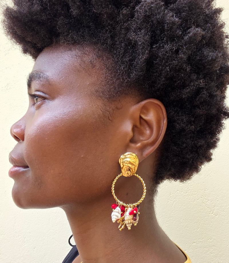 Coral Beach Earrings