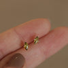 Dainty Green Studs