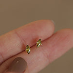 Dainty Green Studs