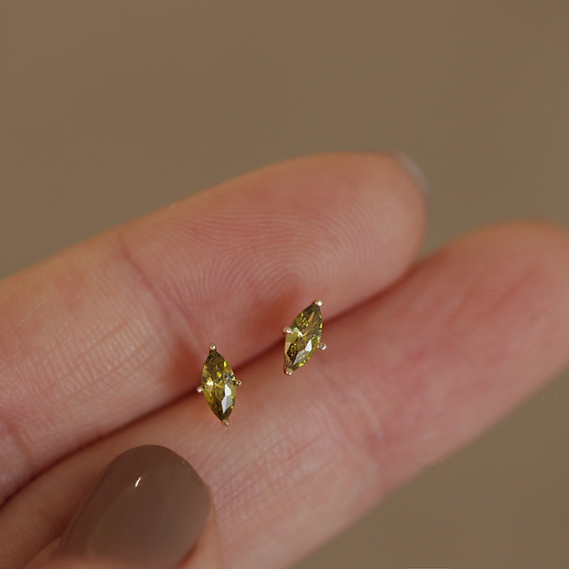 Dainty Green Studs
