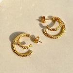 Double Embossed Hoops