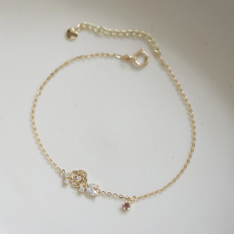 Rose Heart Bracelet