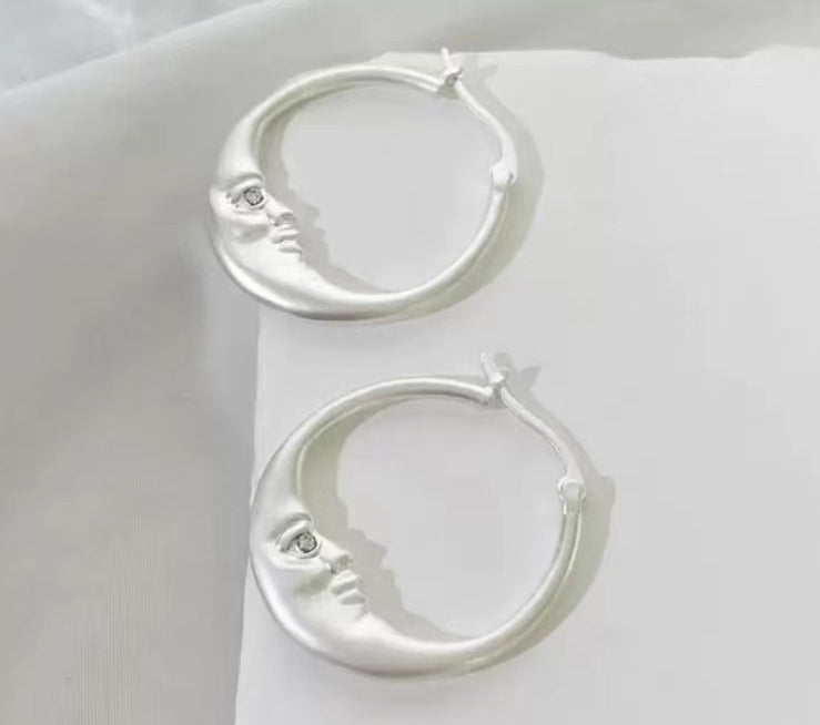 Matte Moon Hoops