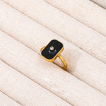 Black Rectangular Ring