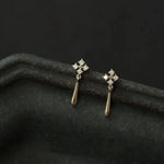 Dainty Flower Drop Studs