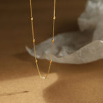 Single Pearl Beaded Necklace