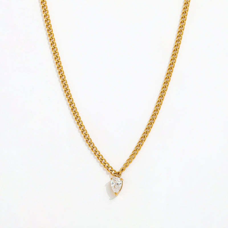 Diamond drop Necklace