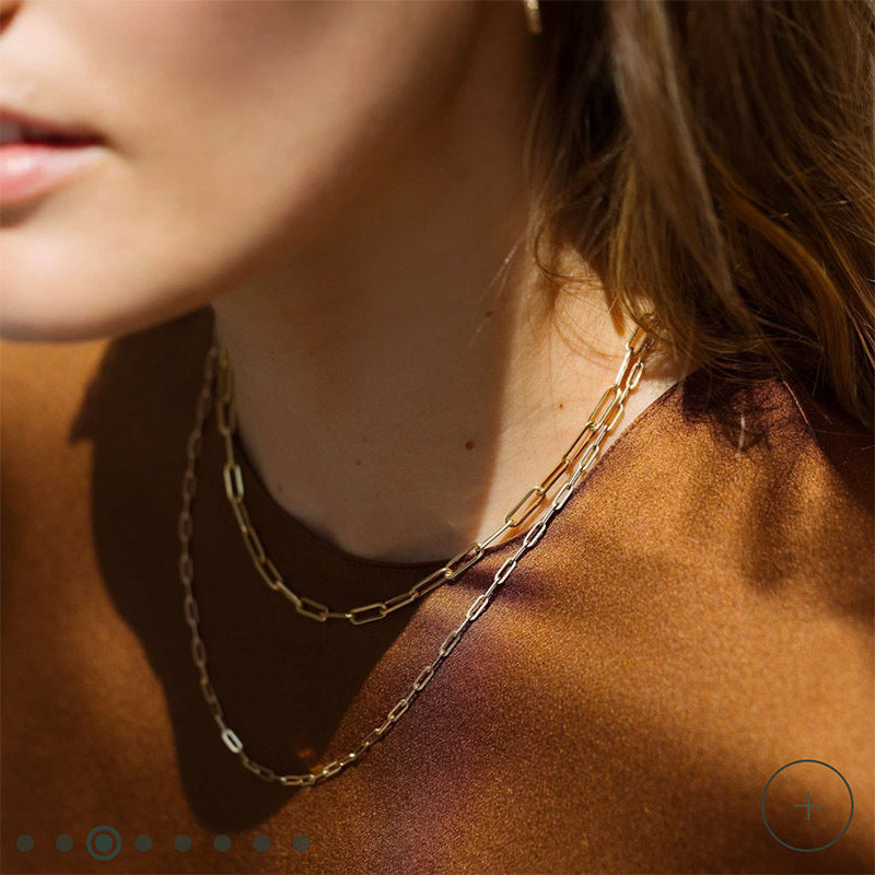 Every day Paper Clip Necklace