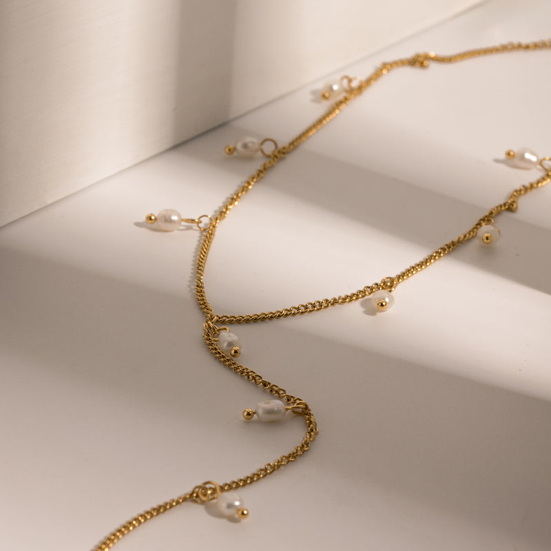 Pearl Lariat Necklace