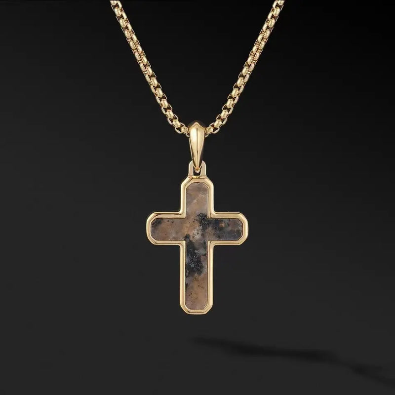 Stone Cross Necklace