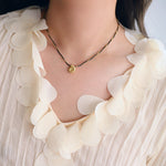 Black Rope Shell Necklace