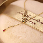 Red Bezel Bracelet