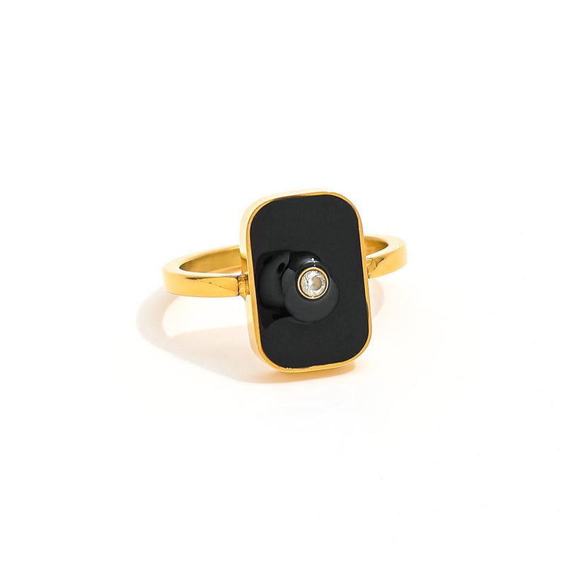 Black Rectangular Ring