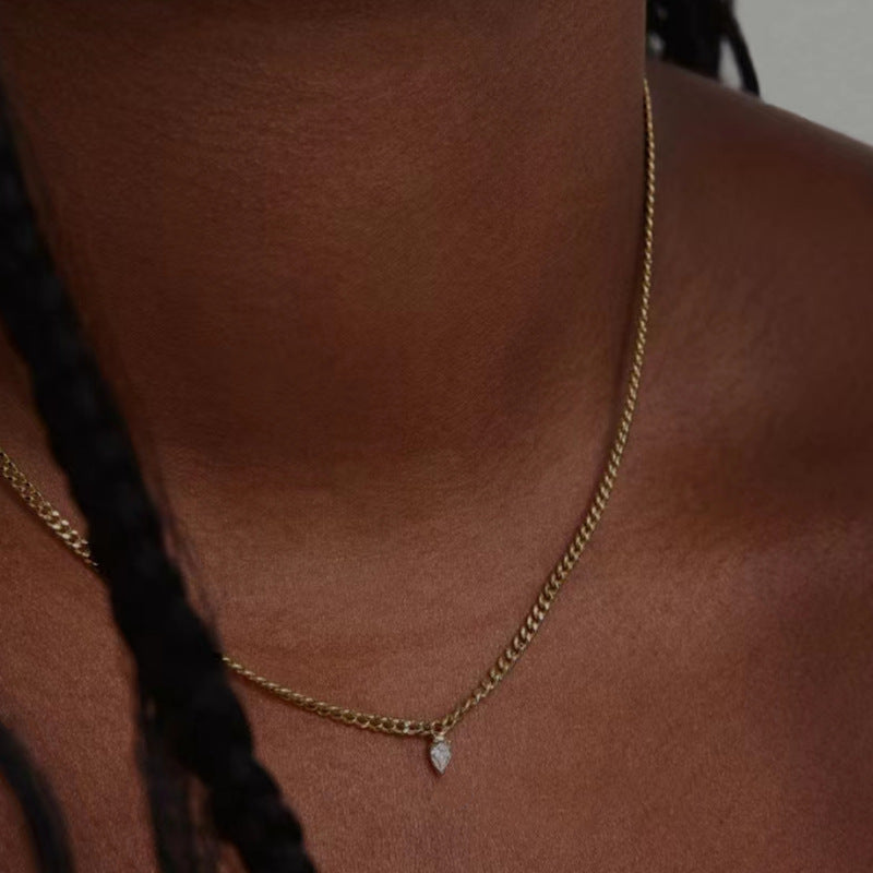 Diamond drop Necklace