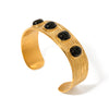 Black Stones Bangle