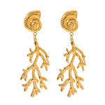 Coral Drop Earrings