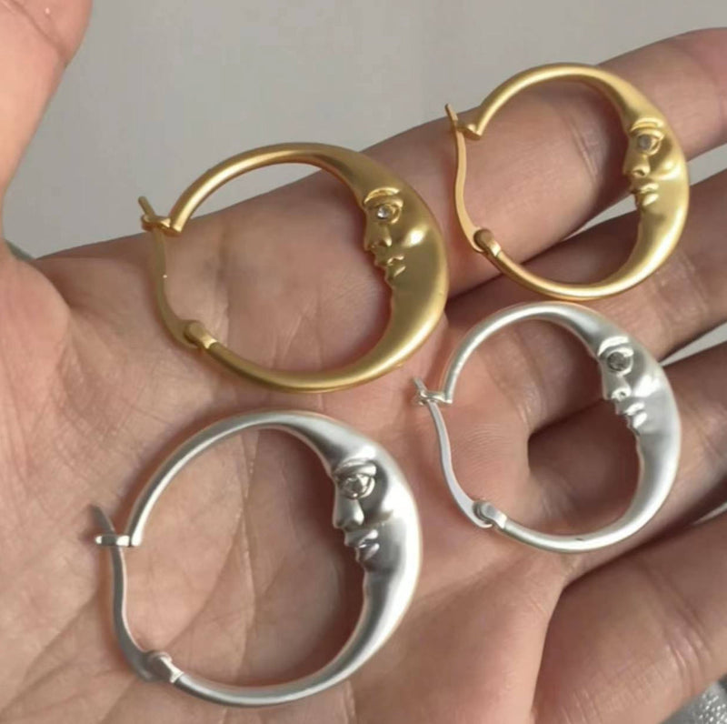 Matte Moon Hoops
