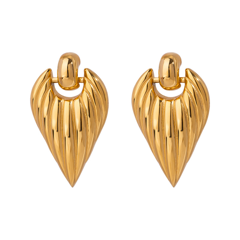 Ridged Earrings