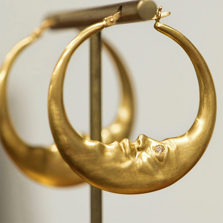 Matte Moon Hoops