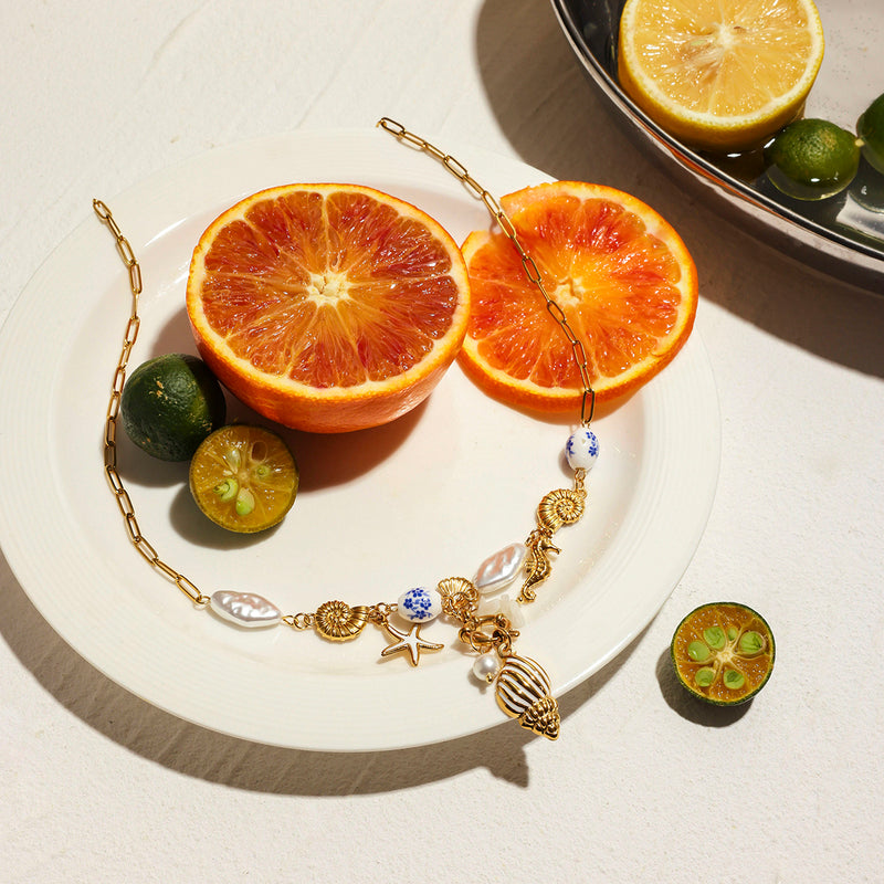 Ceramic Conch Necklace
