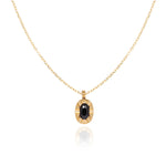 Black Oval Pendant
