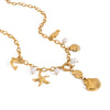 Shell Multi Charms Necklace