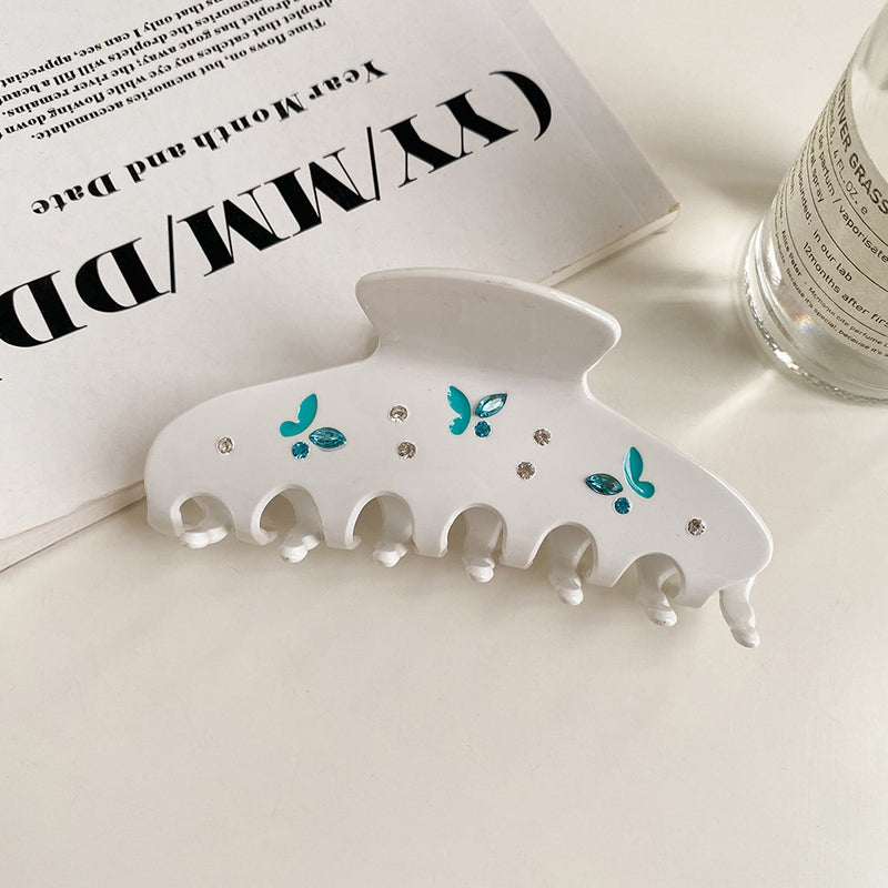 Rhinestone Butterflies Hairclip