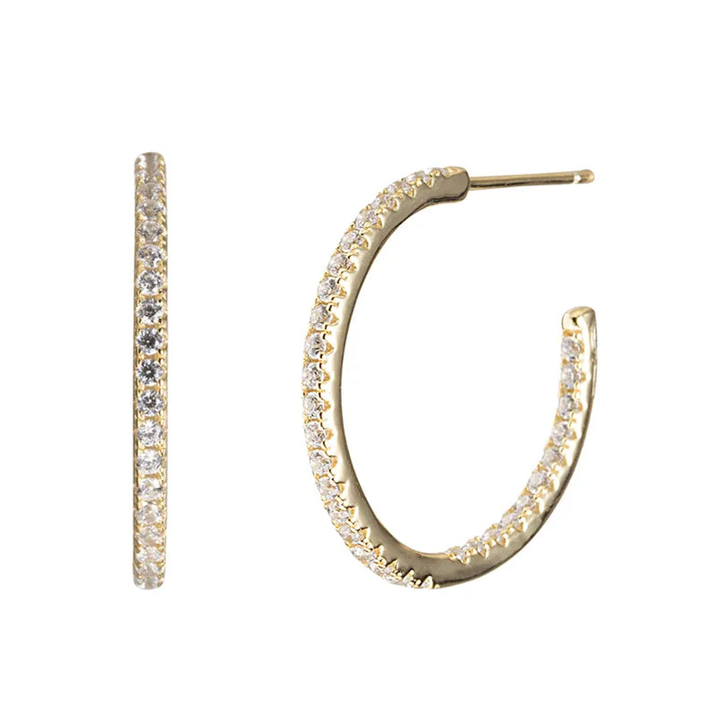 50mm Pave Hoops