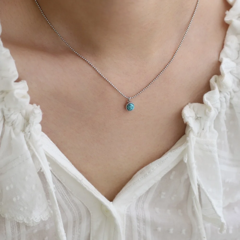 Silver Turquoise Necklace