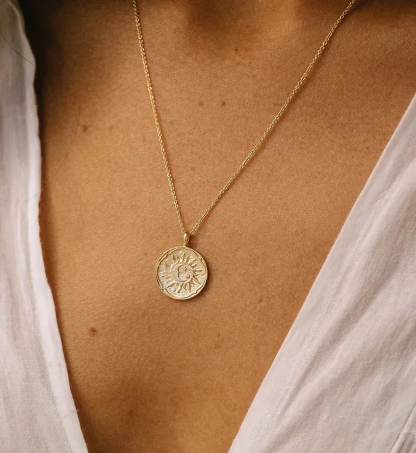 Sun Coin Necklace