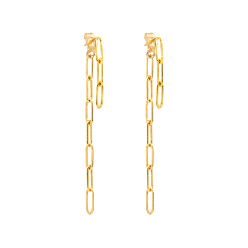 Paper Clip Hanging Earring