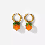 Orange Drop Earring