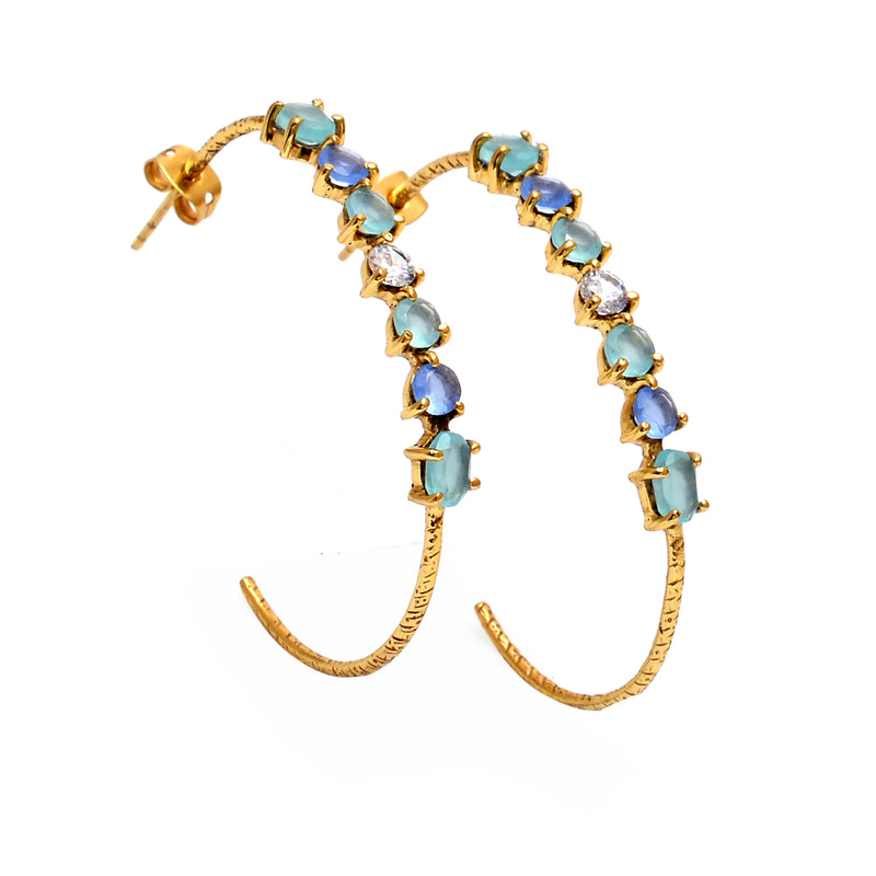 Angelic Half Moon Hoops