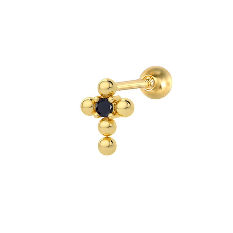 Dotted Cross Studs