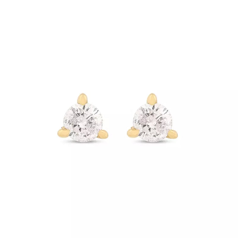 Round Micro Diamond Studs