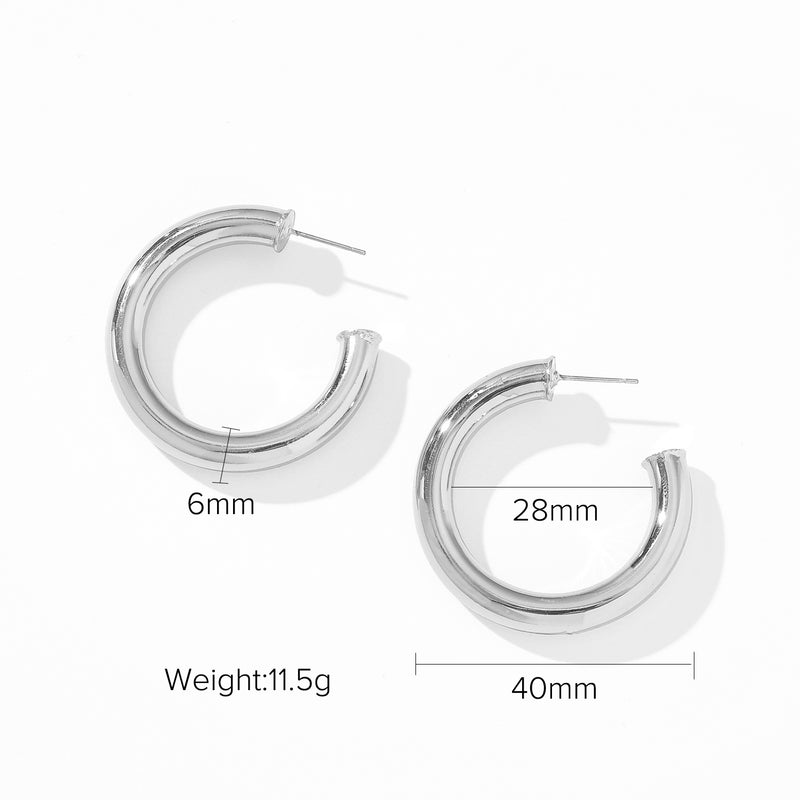 Classic Hollow 40mm Hoops