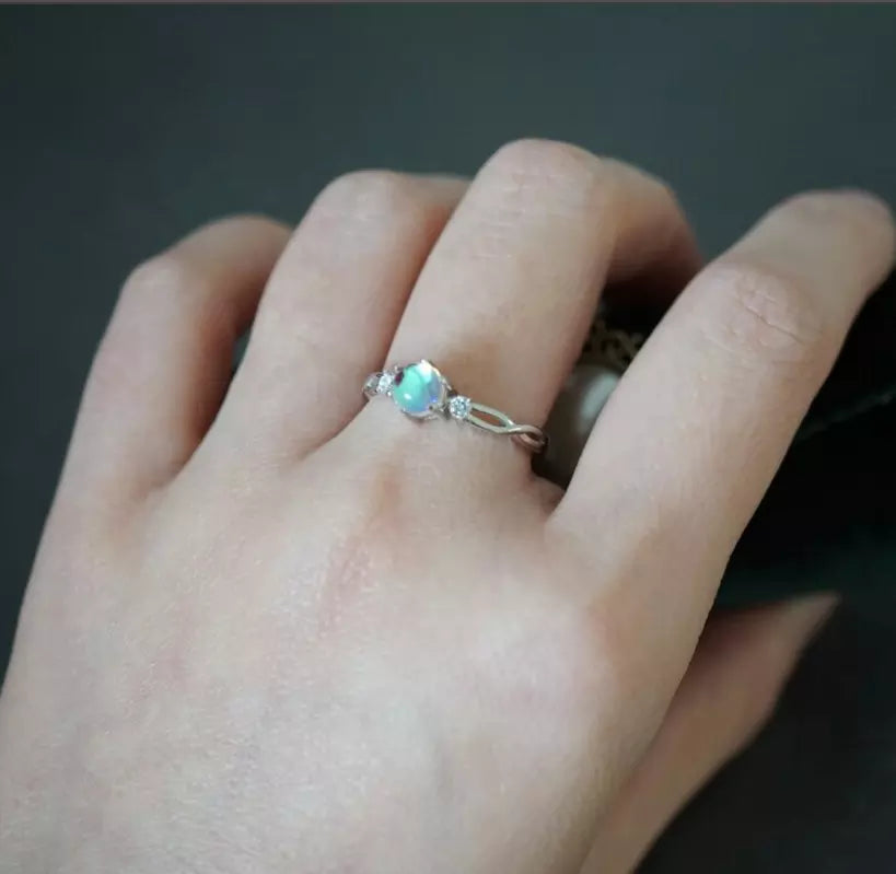 Moonstone Ring(Resizable)