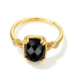 Black Agate Ring