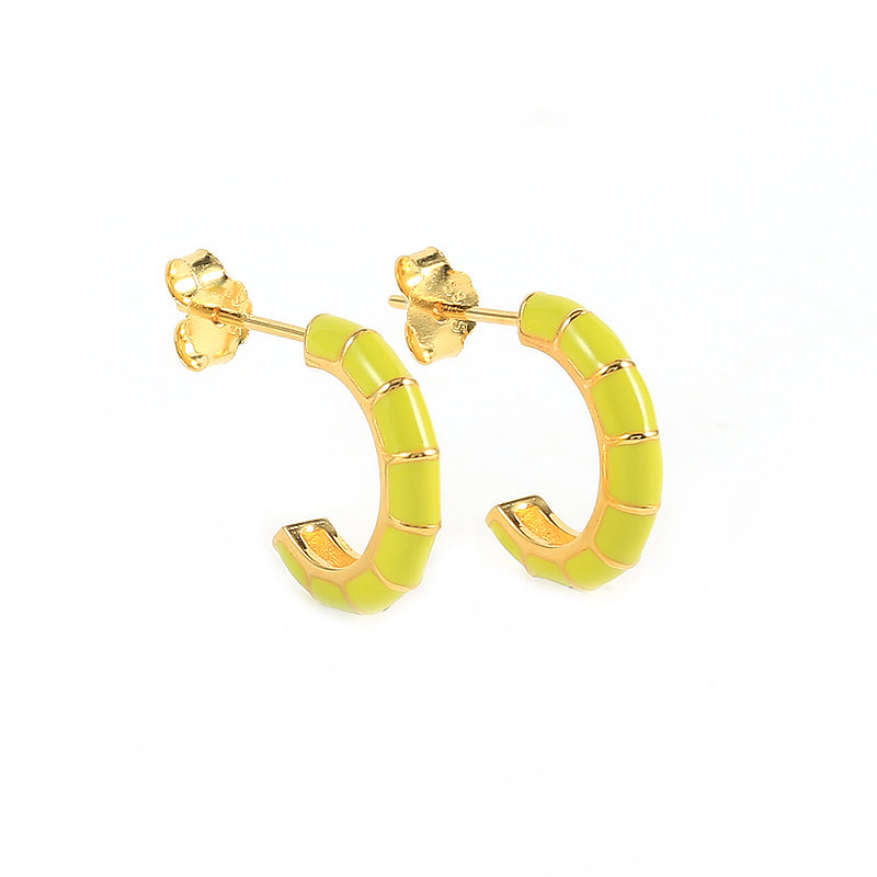 C Shape Enamel Studs