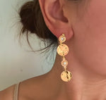 Vintage Disk Earrings