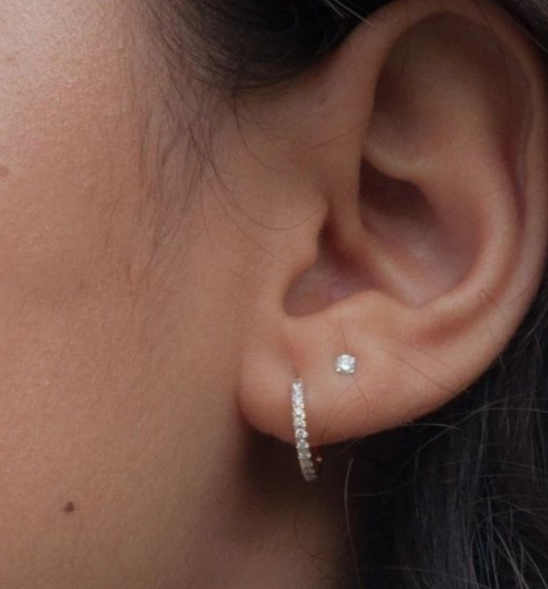 Round Micro Diamond Studs