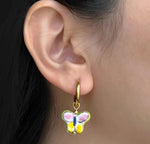 Ceramic Butterfly Earrings